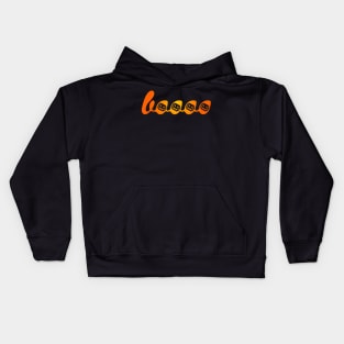 Boo pumpkin halloween word Kids Hoodie